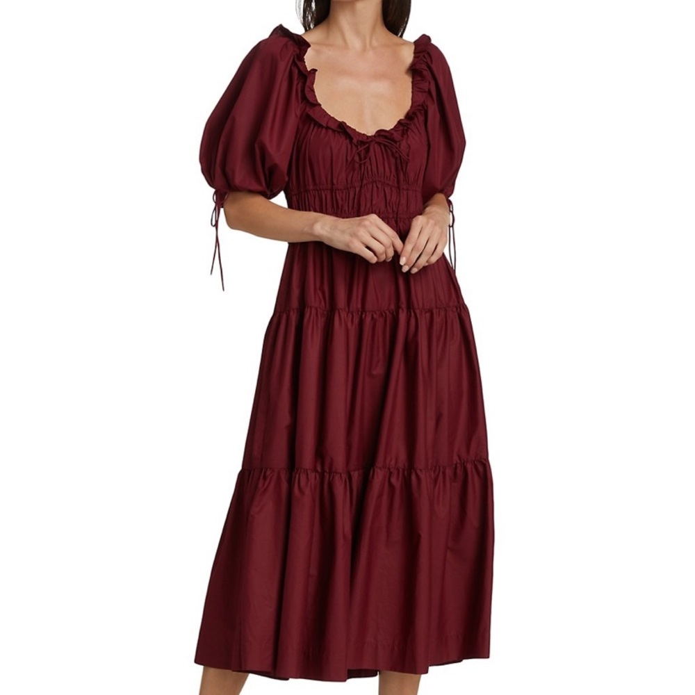 En Saison - Women’s Puff Sleeve Midi Dress